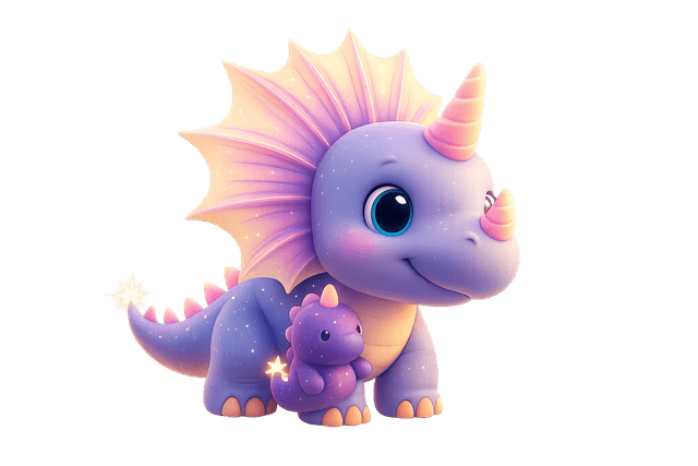 Divineasaur gazing into a magical crystal